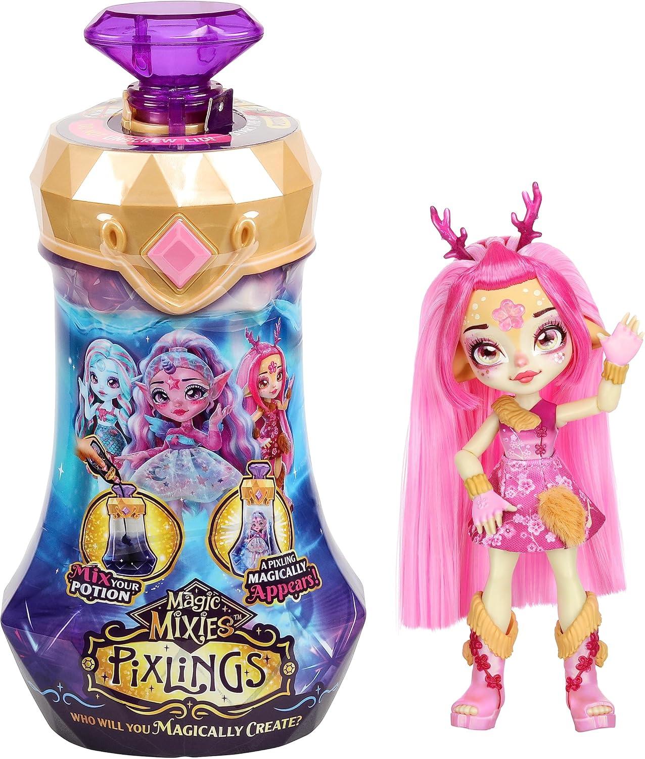 Snaps Pink Deerlee Magic Mixies Pixlings Series 1