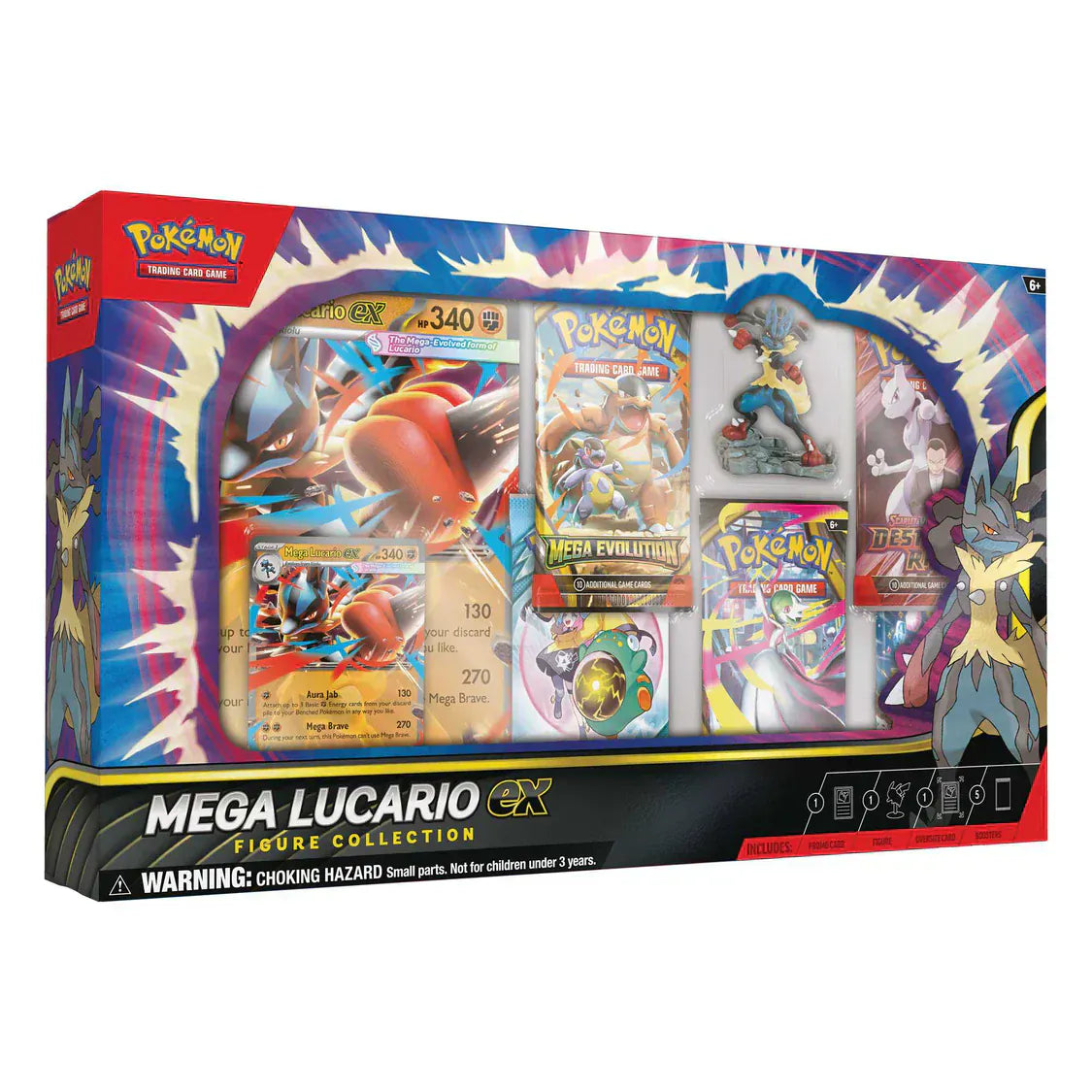 Snaps Pokémon TCG: Mega Lucario ex Figure Collection