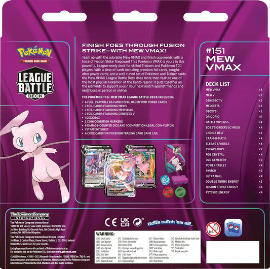 Snaps Pokemon TCG: Mew VMAX League Battle Deck