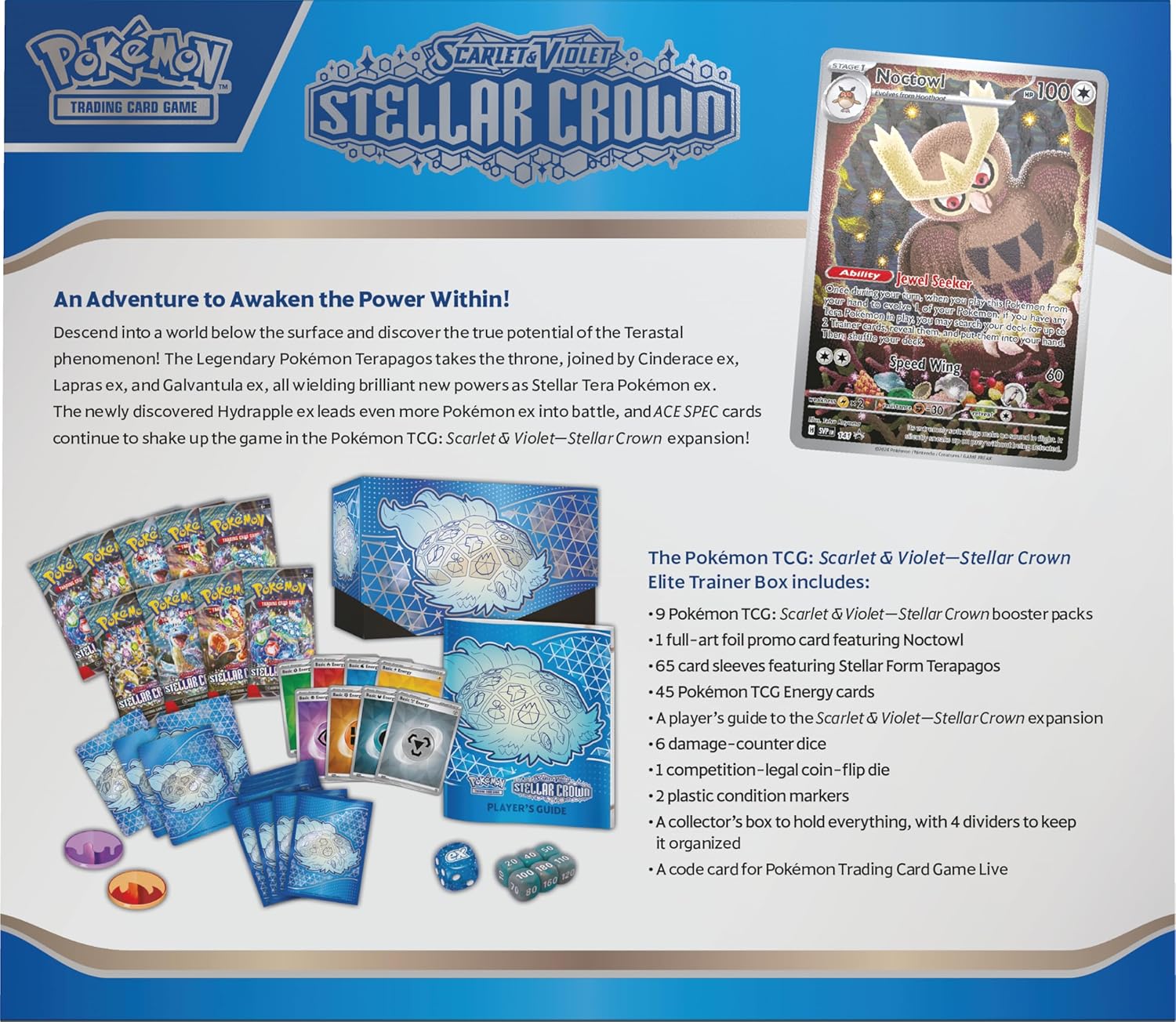 Snaps Pokemon TCG: Scarlet & Violet— ETB Stellar Crown Elite Trainer Box