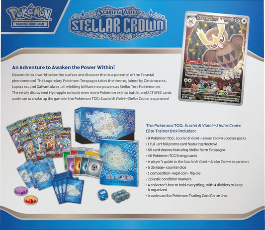 Snaps Pokemon TCG: Scarlet & Violet— ETB Stellar Crown Elite Trainer Box
