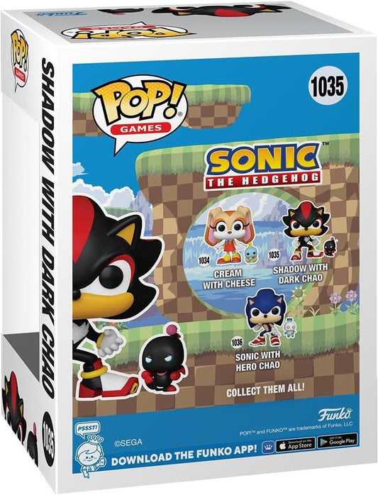 Snaps POP Figure Sonic The Hedgehog Shadow with Dark Chao
