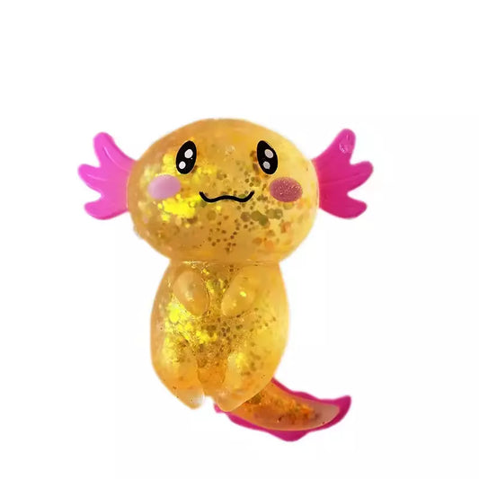 Snaps Random Colour Axolotl Glitter Squishies Stress Fidget Toy