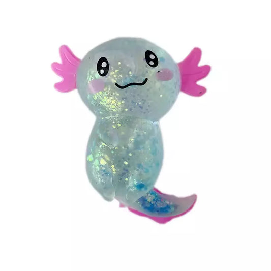 Snaps Random Colour Axolotl Glitter Squishies Stress Fidget Toy
