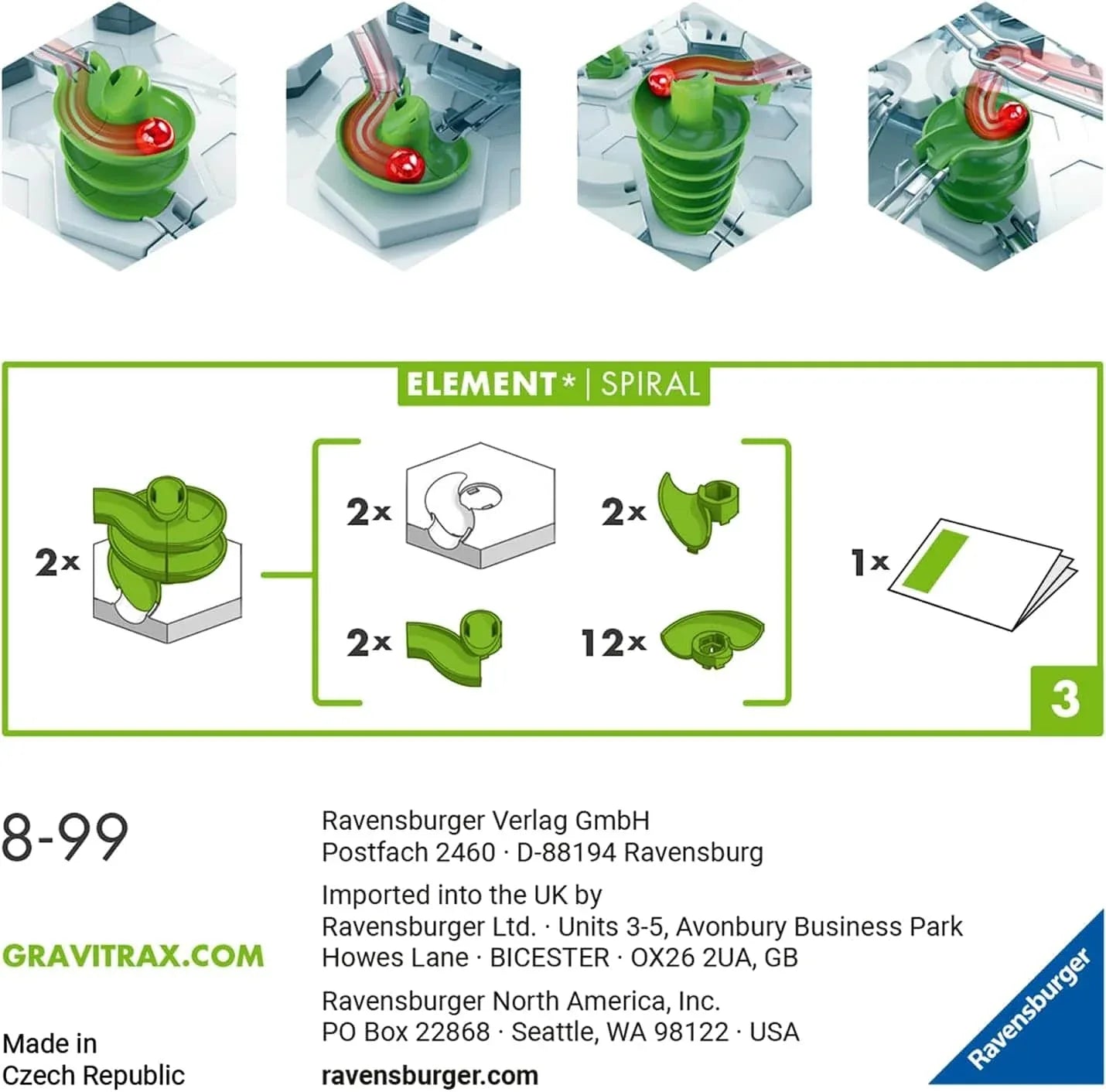 Snaps Ravensburger GraviTrax Extension Spiral