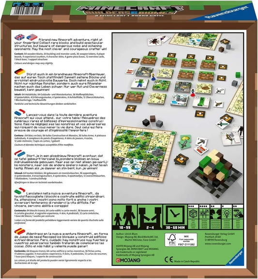 Snaps Ravensburger Minecraft Builders & Biomes Strategy Board Game