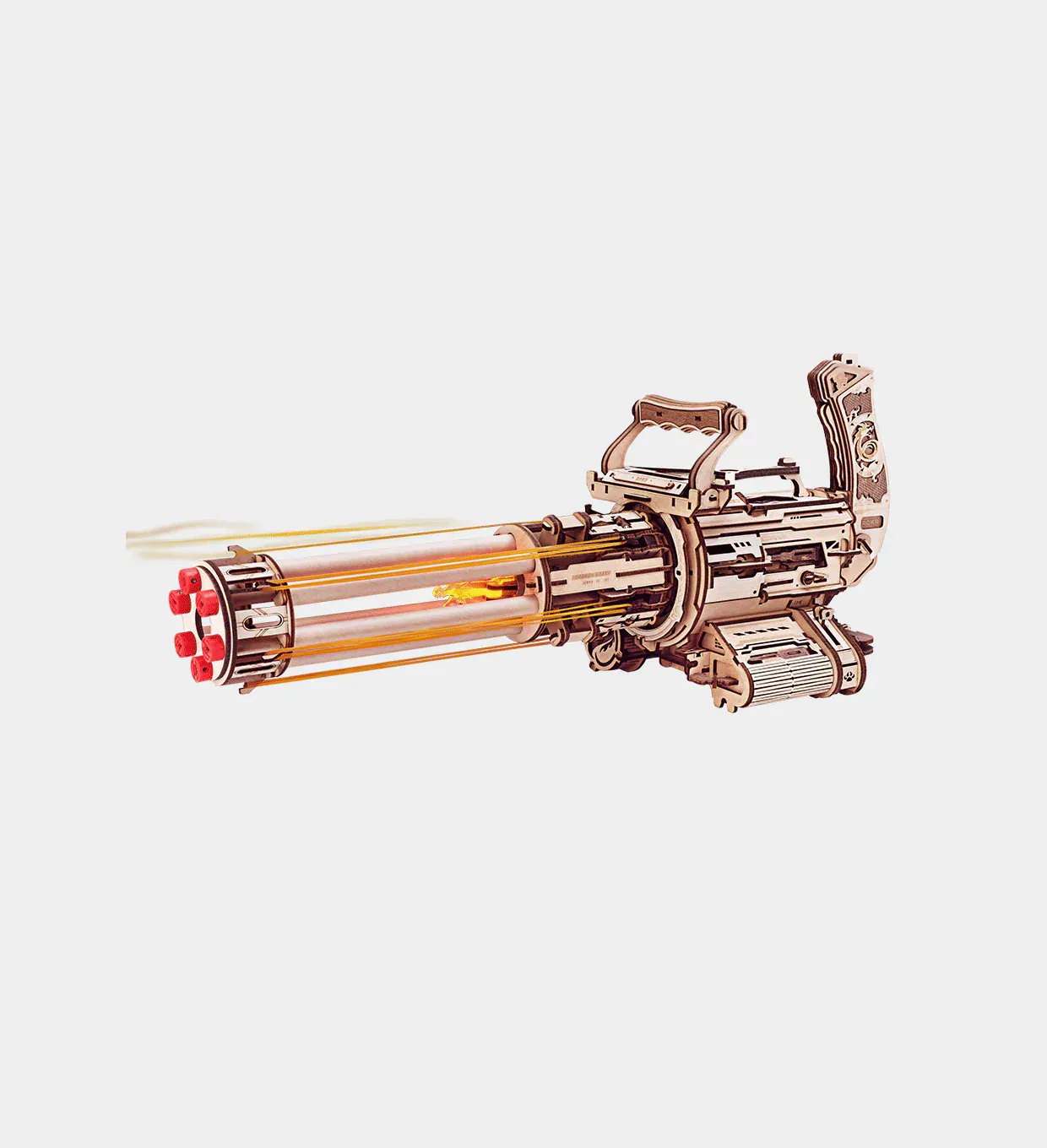 Snaps Rotating-Barrel Machine Gun 3D Wooden Puzzle