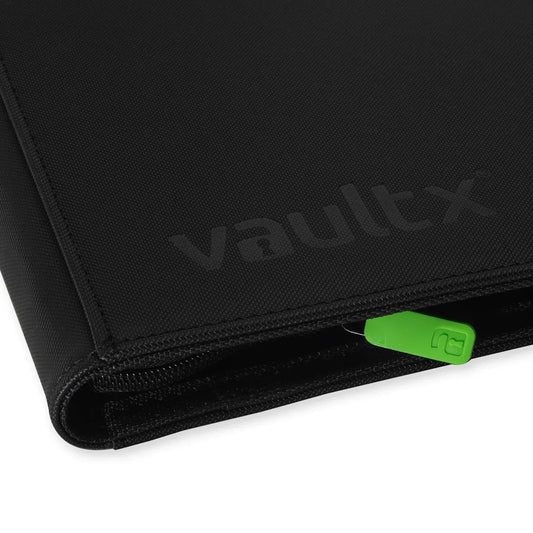Snaps Signature Black 9 Slot Vault X 9-Pocket Exo-Tec Zip Binder