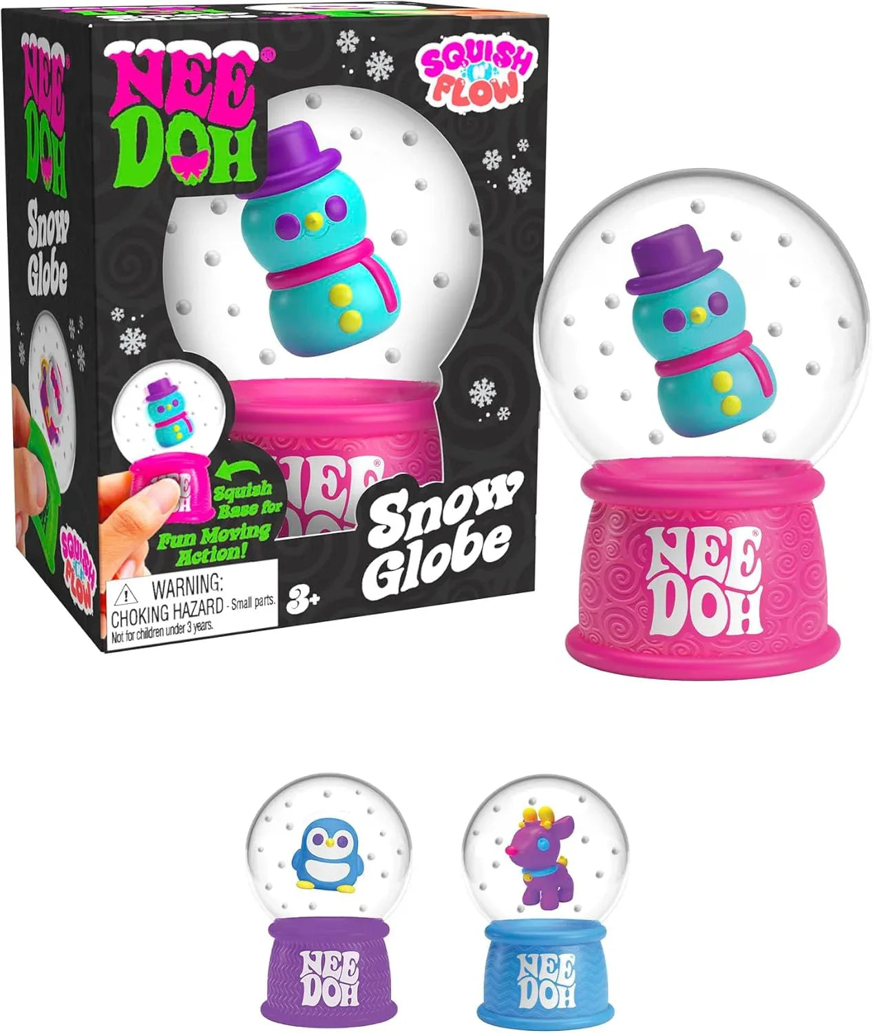 Snaps Squish N Flow Snow Globe Needoh