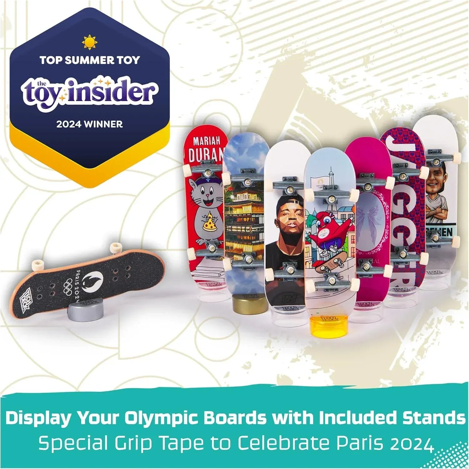 Snaps Tech Deck Fingerboards 8 Pack Olympic Games Paris 2024