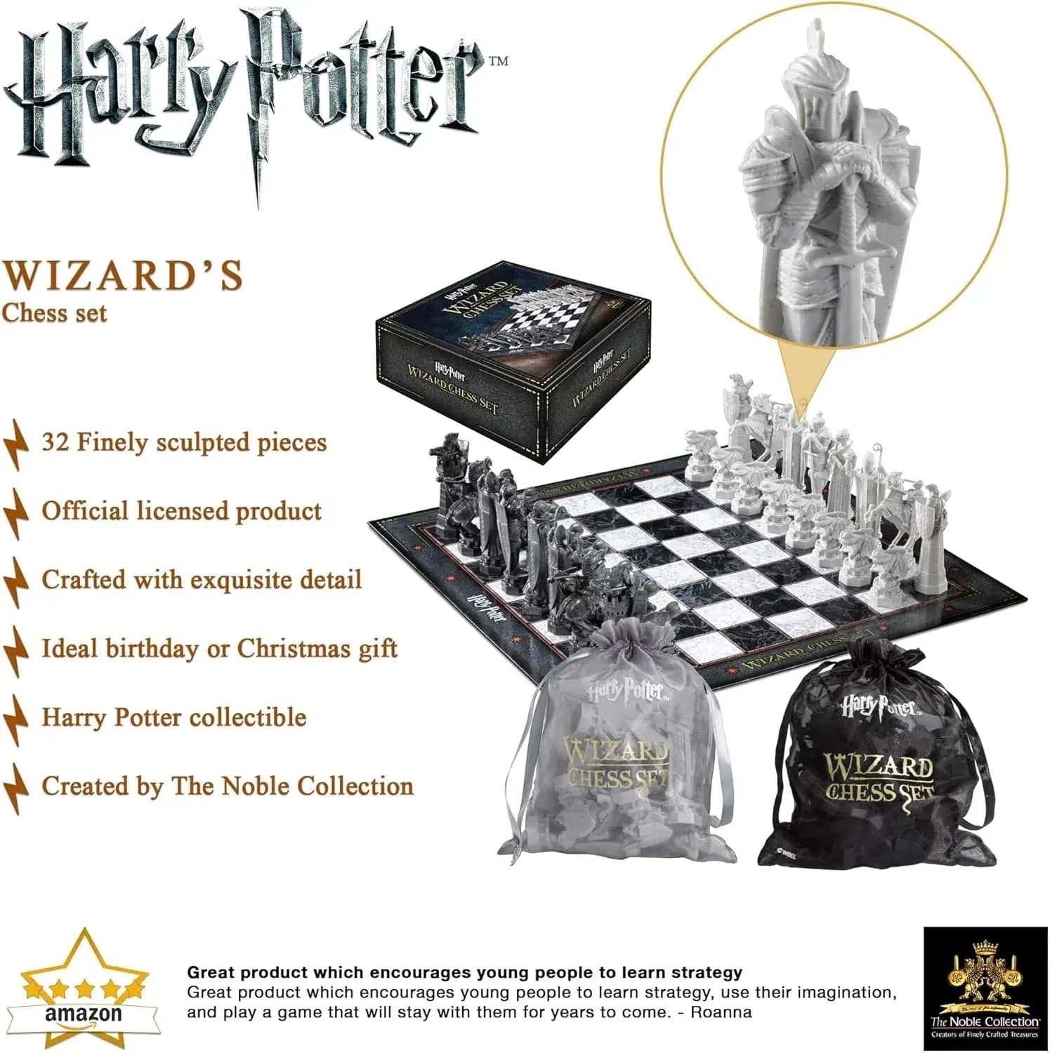 Snaps The Noble Collection Harry Potter Wizard Chess Set