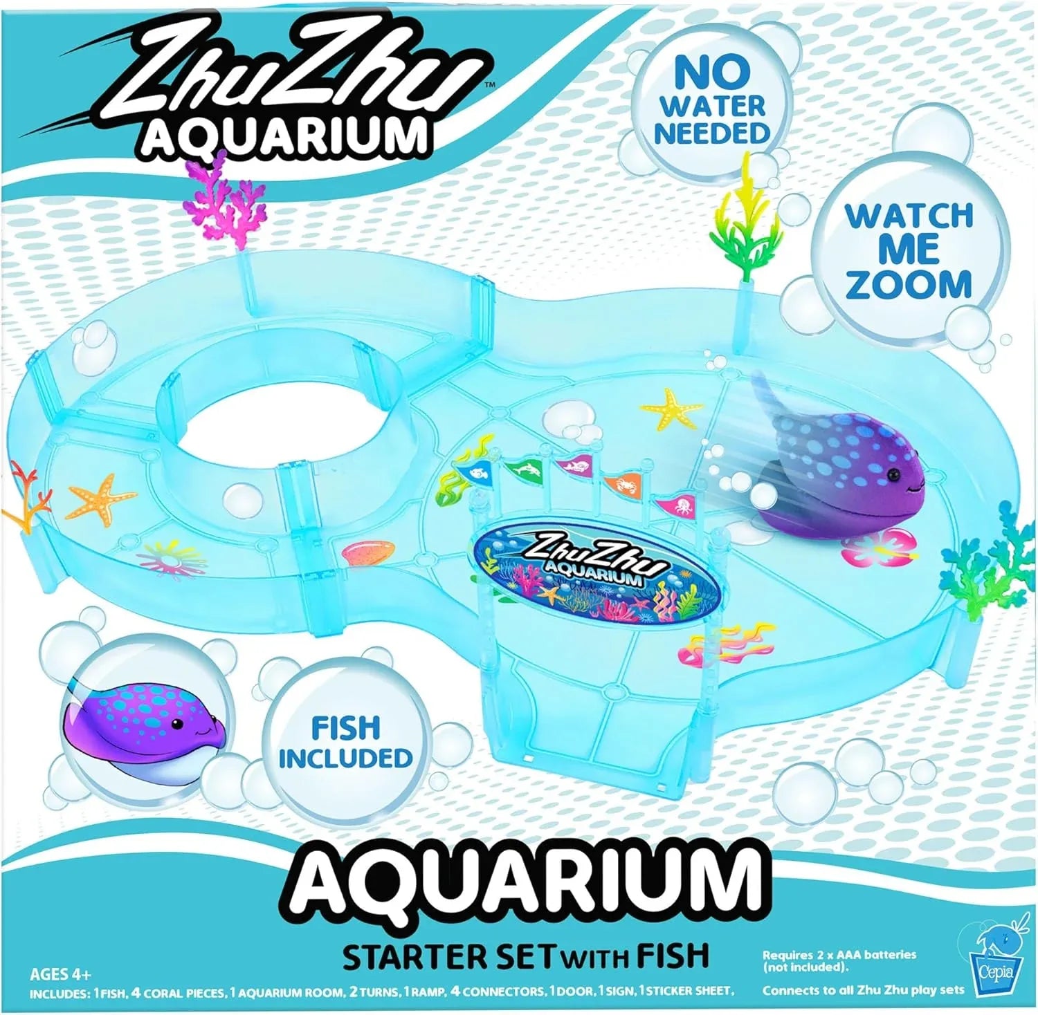 Snaps Zhu Zhu Aquarium Figure of 8 Starter Playset
