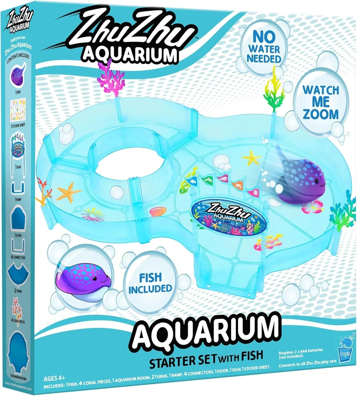 Snaps Zhu Zhu Aquarium Figure of 8 Starter Playset