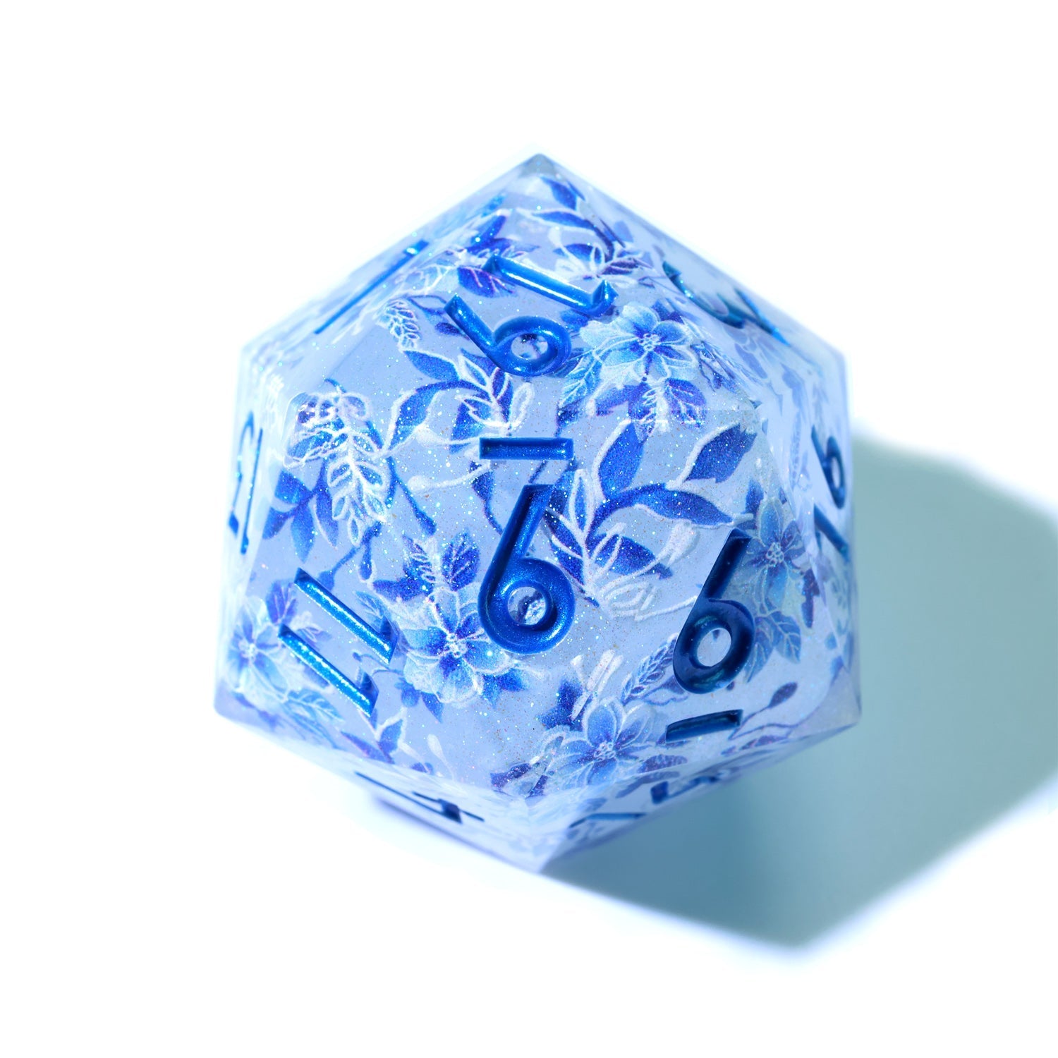Snowflower | 50mm D20 | Oversized Art Core Dice - DICE