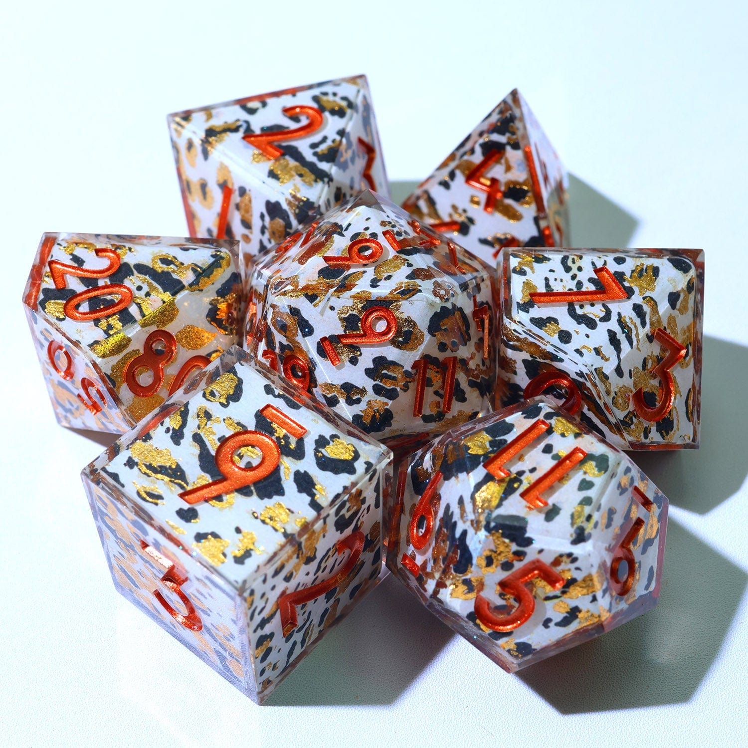 Tabletop Dominion DICE Snowscale | Art Core Dice | 7 Piece Set