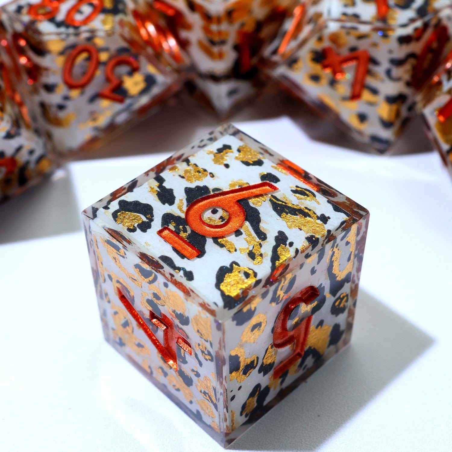 Tabletop Dominion DICE Snowscale | Art Core Dice | 7 Piece Set