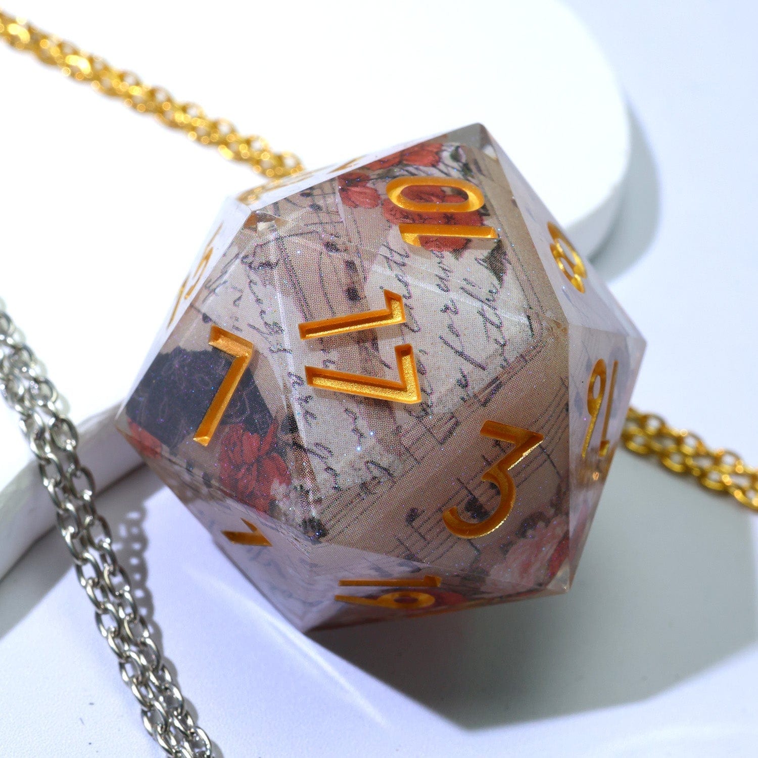 Tabletop Dominion DICE Sonnet of Thorns | 33mm D20 | Oversized Art Core Dice