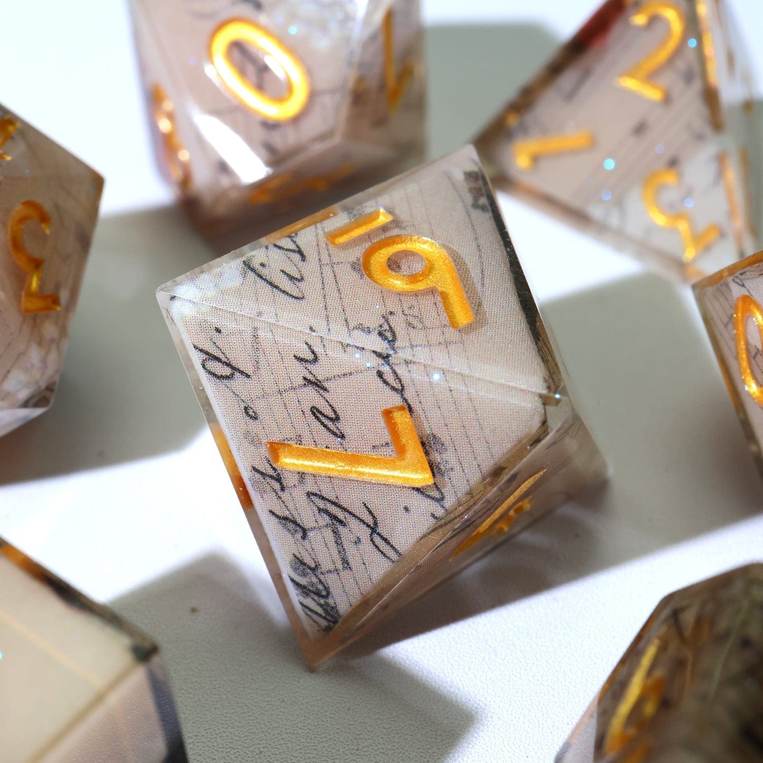Tabletop Dominion DICE Sonnet of Thorns | Art Core Dice| 7 Piece Set