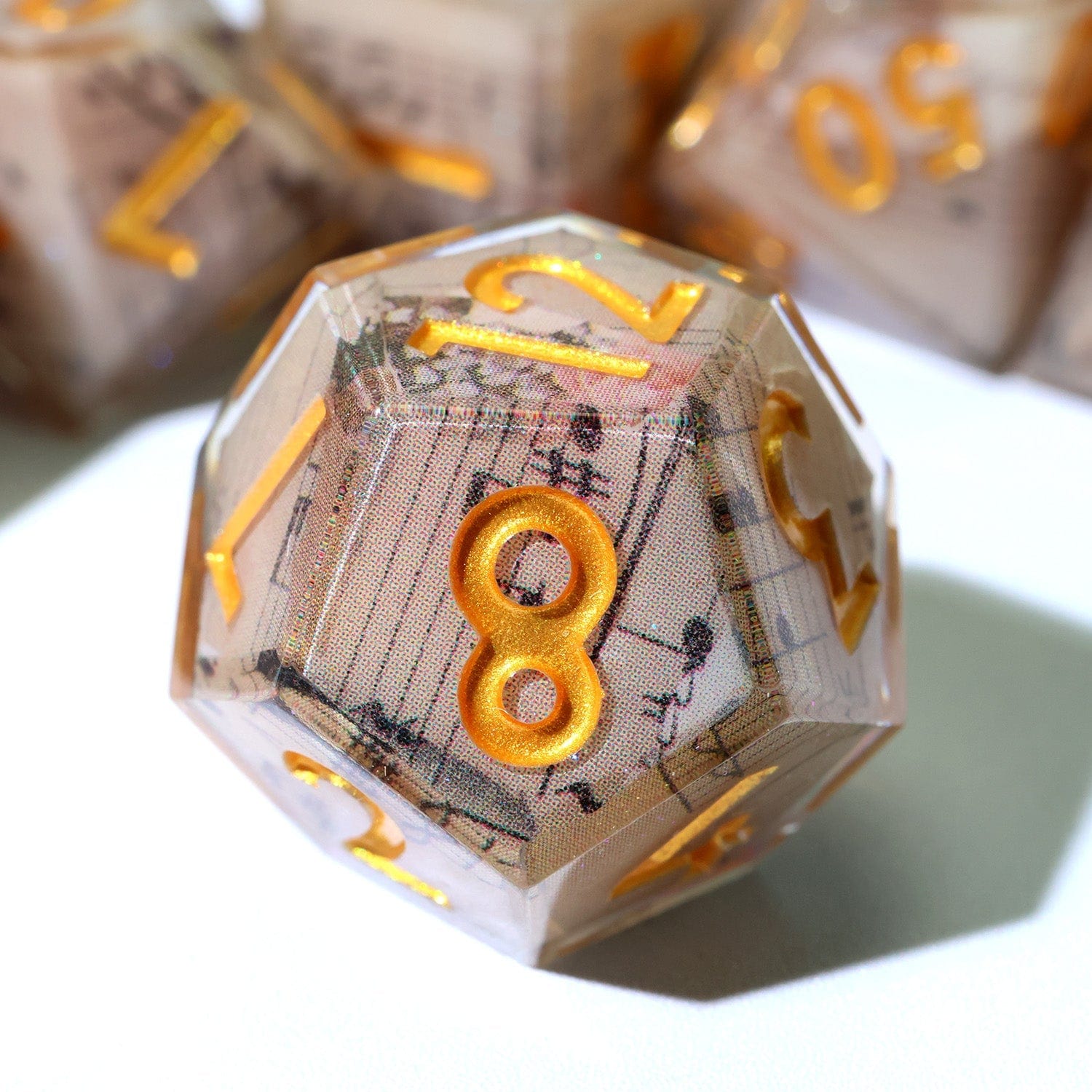 Tabletop Dominion DICE Sonnet of Thorns | Art Core Dice| 7 Piece Set