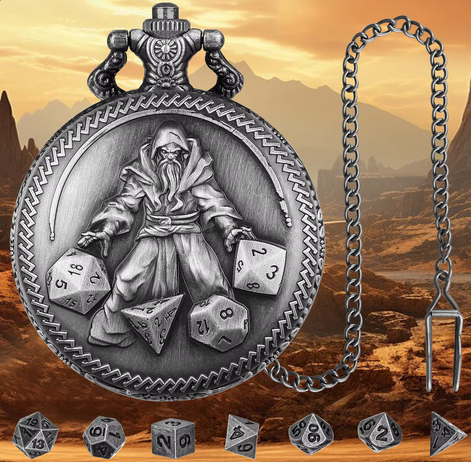 Sorcerer’s Hoard | Pocket Watch Case | Ancient Silver - Pocket Watch