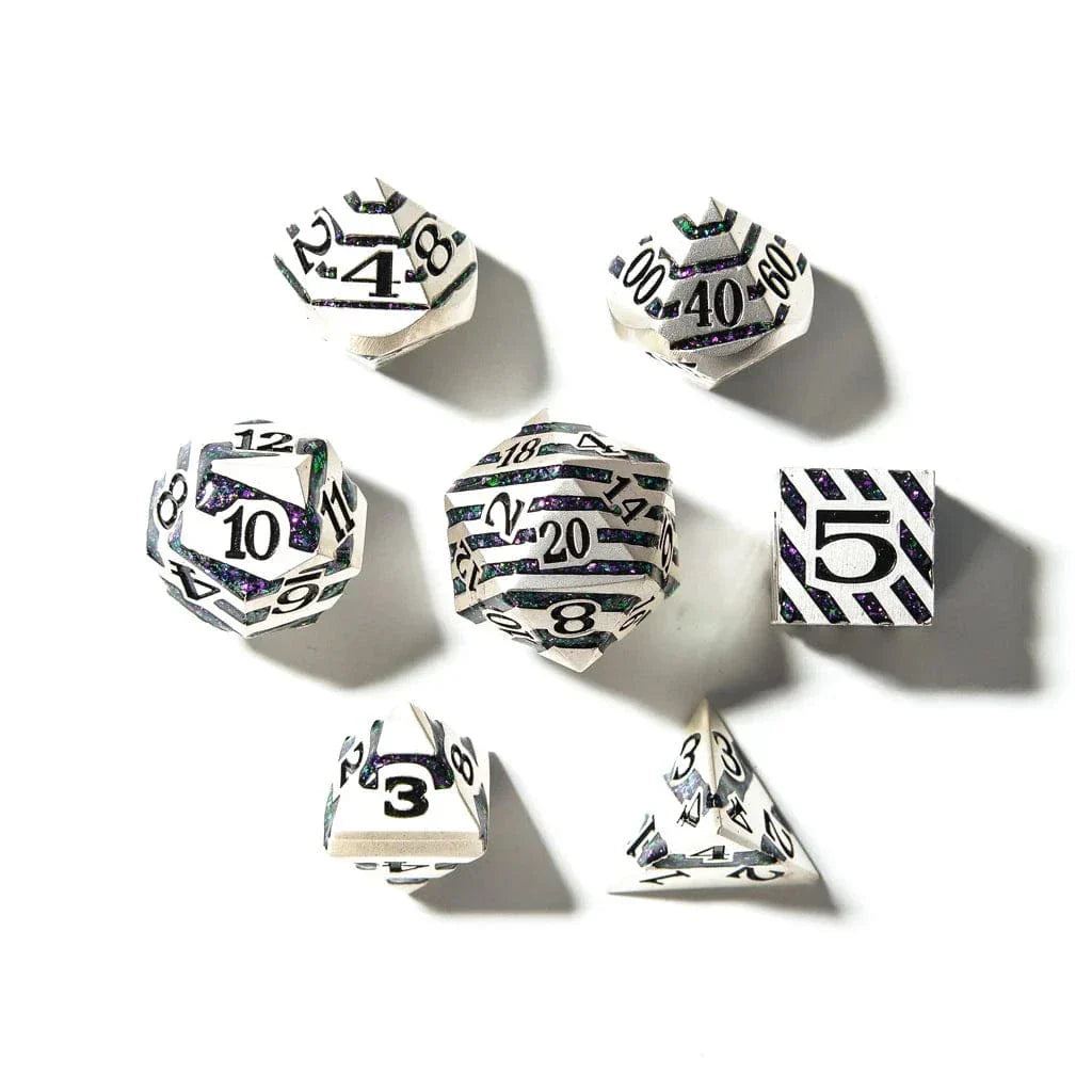 Tabletop Dominion DICE Sorcerer's Vein | Solid Metal | 7 Piece Set