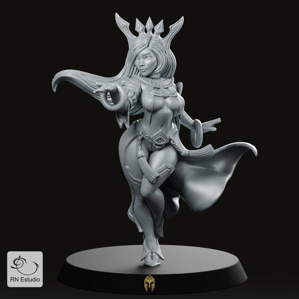 We Print Miniatures Fantasy Sorceress Sapphire Mage Miniature