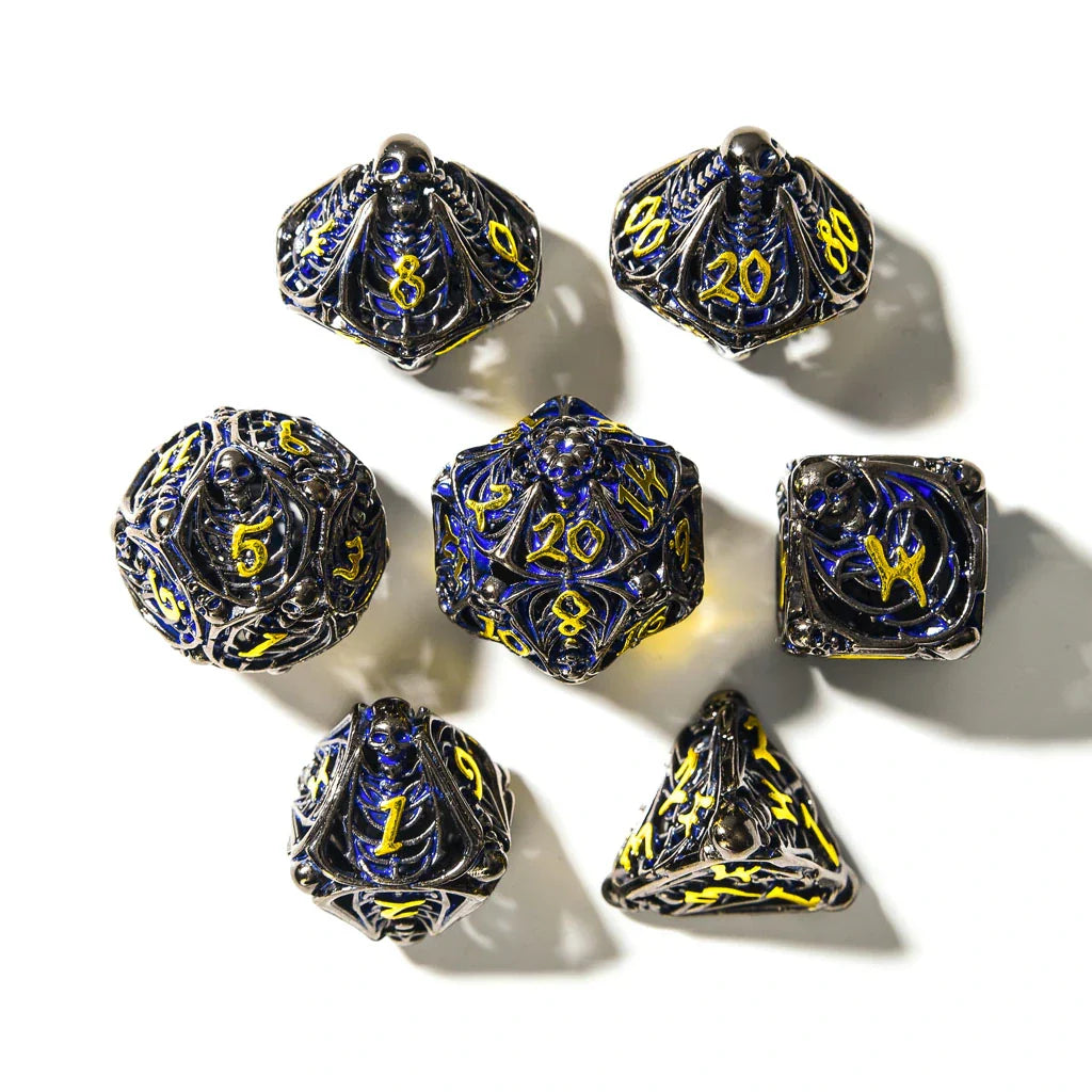 Soulrend | Hollow Metal | 7 Piece Set - Balanced Dice Set - DICE