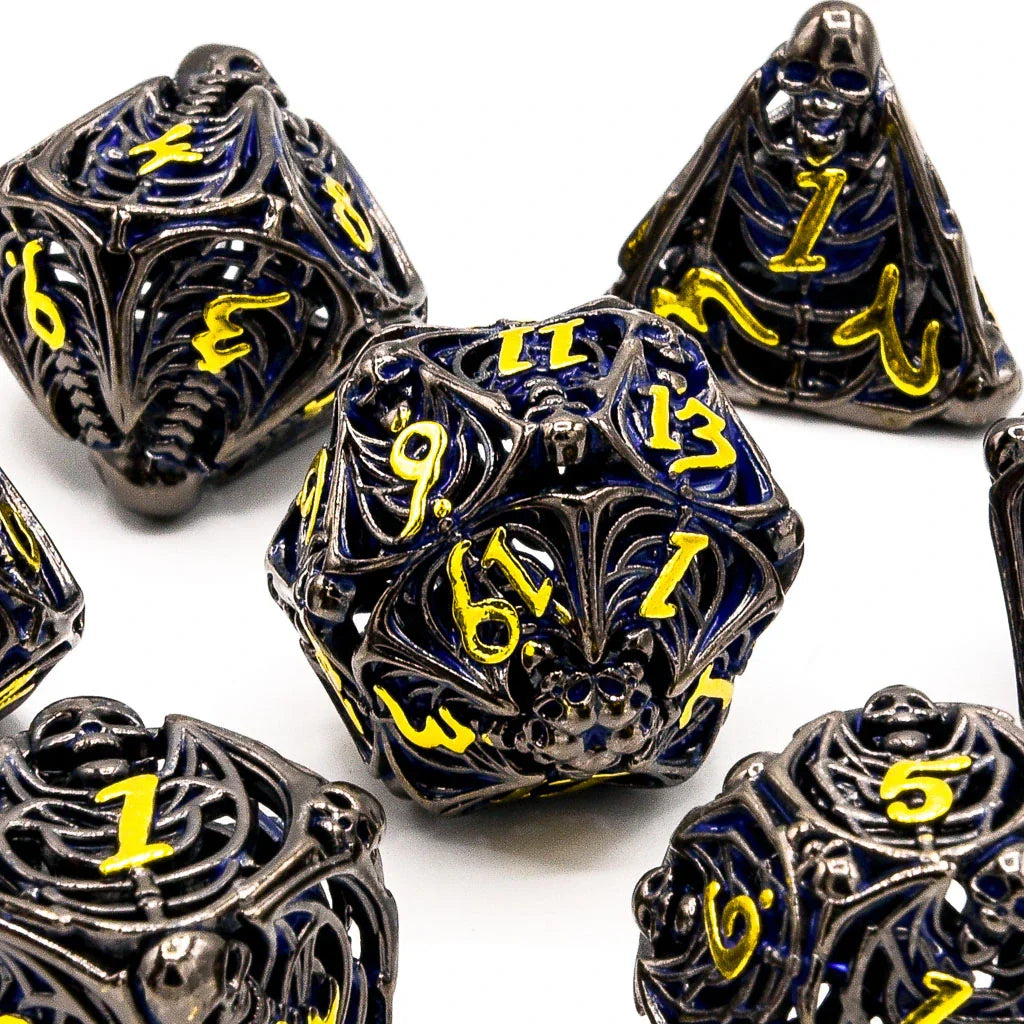 Soulrend | Hollow Metal | 7 Piece Set - Balanced Dice Set - DICE