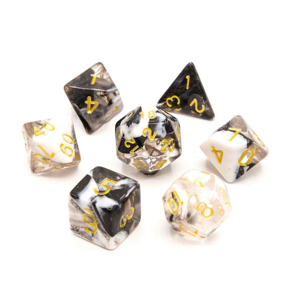 Tabletop Dominion DICE Spectral Frost | Acrylic Dice | 7 Piece Set