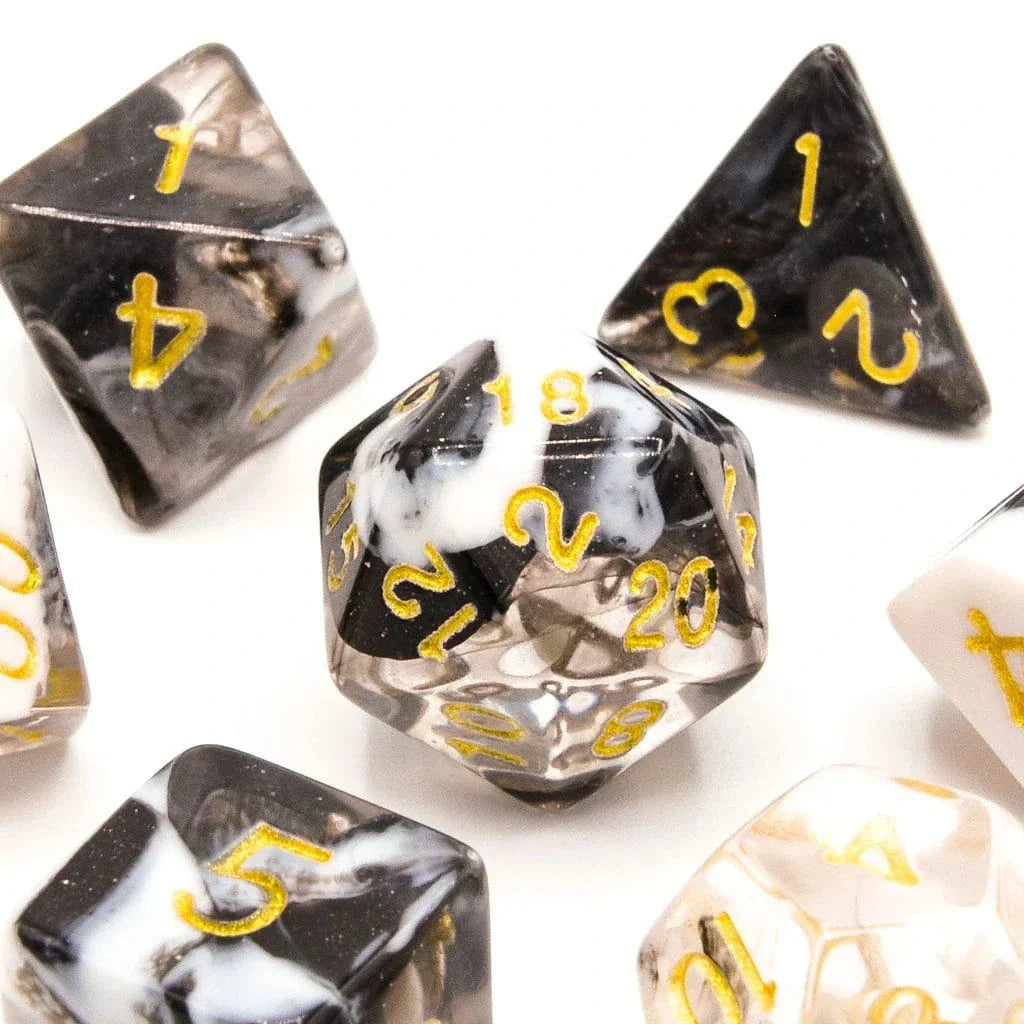 Tabletop Dominion DICE Spectral Frost | Acrylic Dice | 7 Piece Set