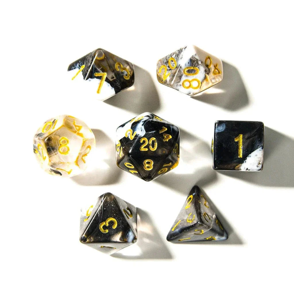 Tabletop Dominion DICE Spectral Frost | Acrylic Dice | 7 Piece Set