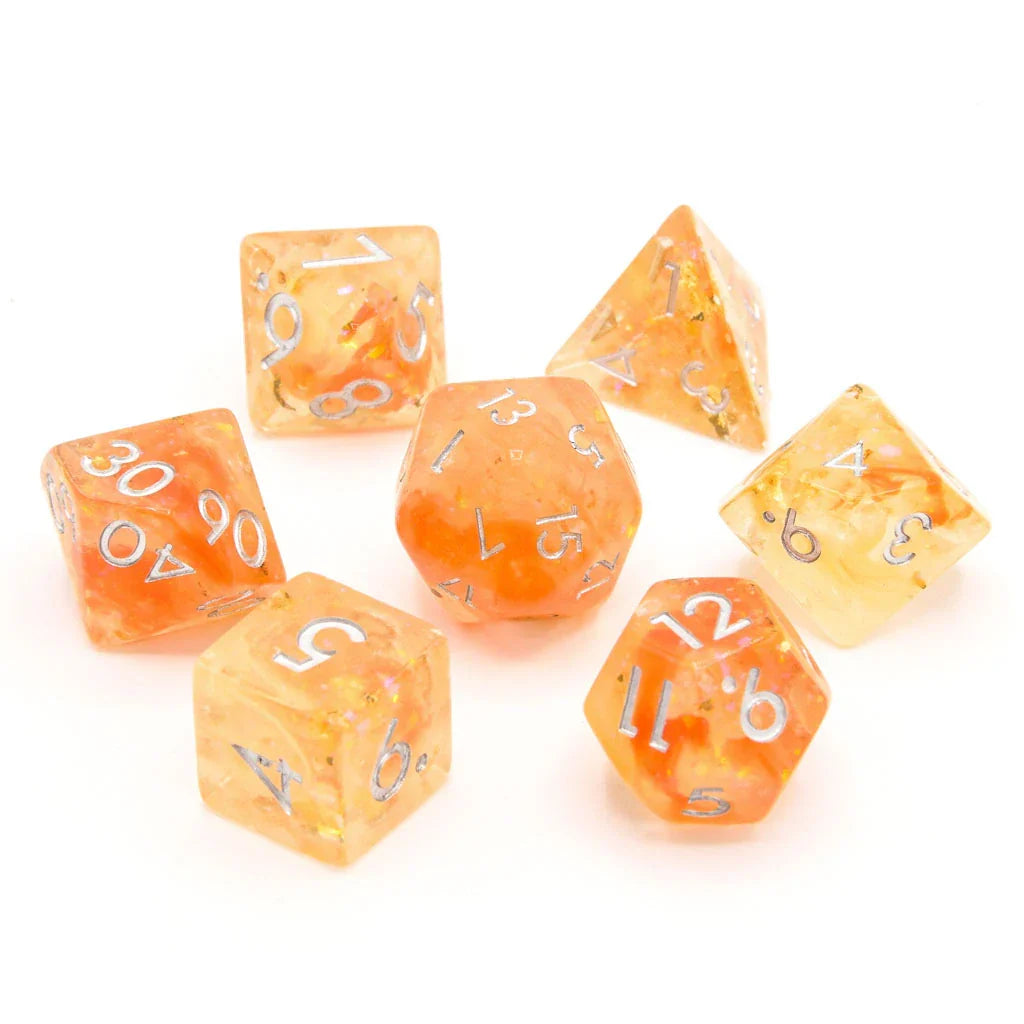 Sunset Enigma | Soft Edge Resin | 7 Piece Set - DICE