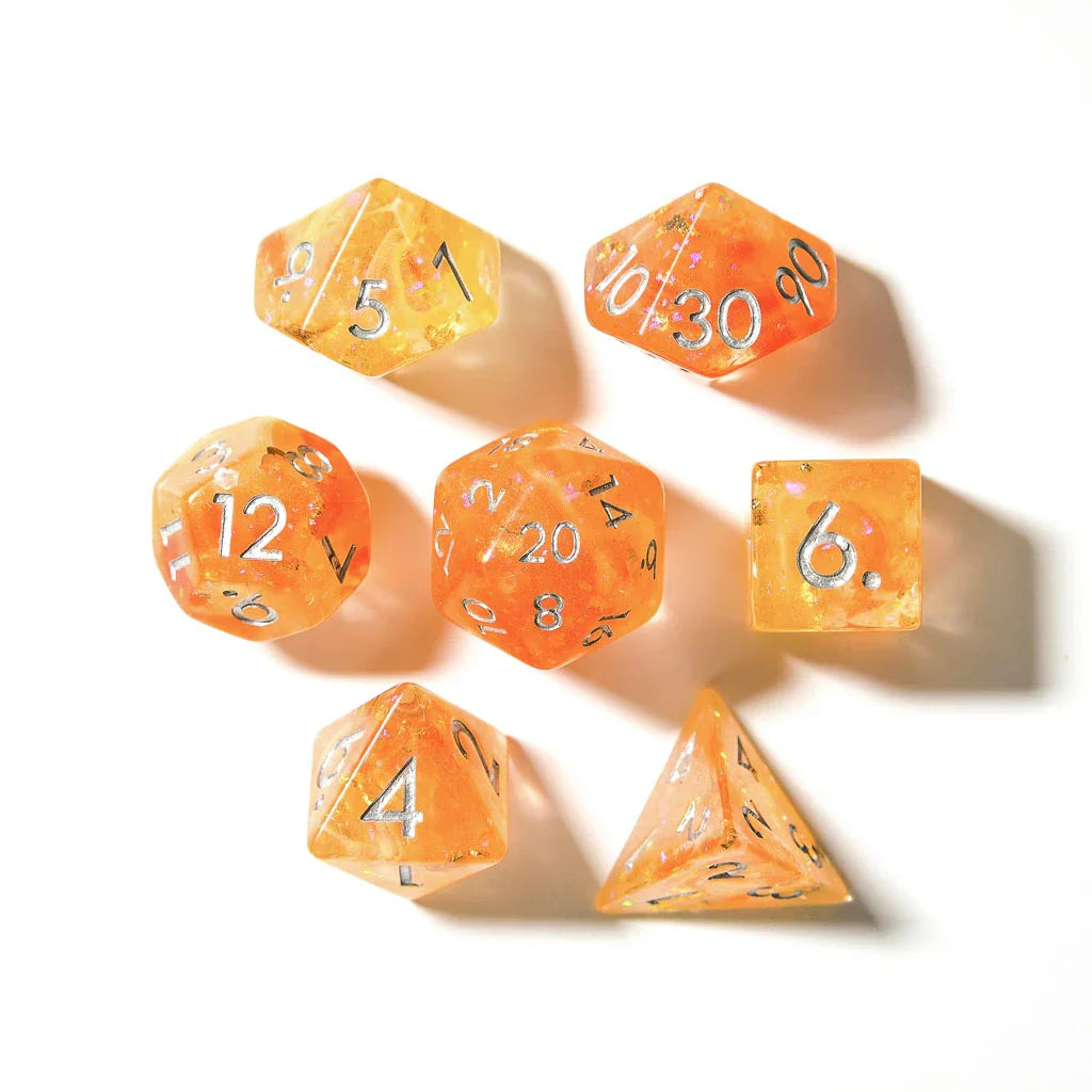 Sunset Enigma | Soft Edge Resin | 7 Piece Set - DICE