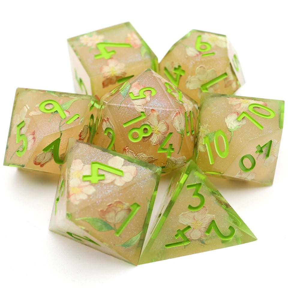 Tabletop Dominion DICE Sweet Snap  | Art Core Dice| 7 Piece Set