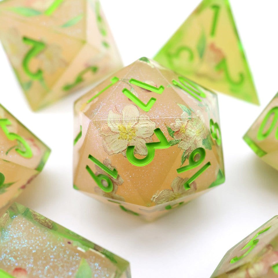 Tabletop Dominion DICE Sweet Snap  | Art Core Dice| 7 Piece Set