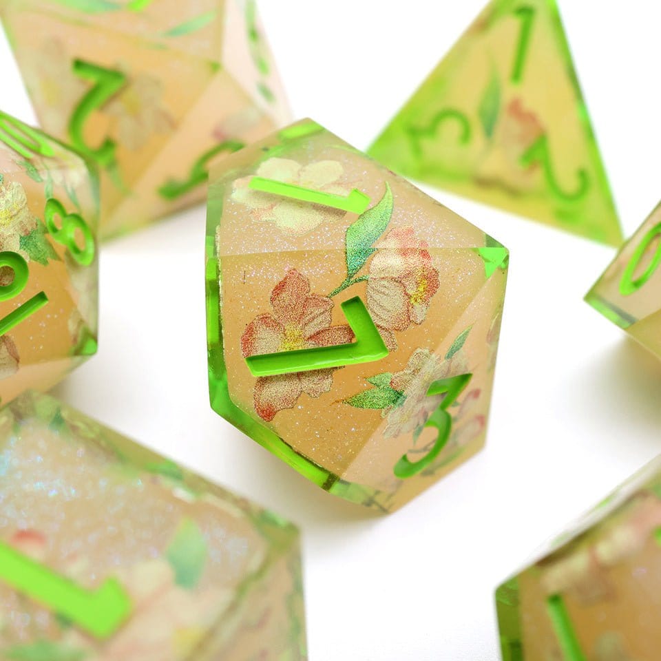 Tabletop Dominion DICE Sweet Snap  | Art Core Dice| 7 Piece Set