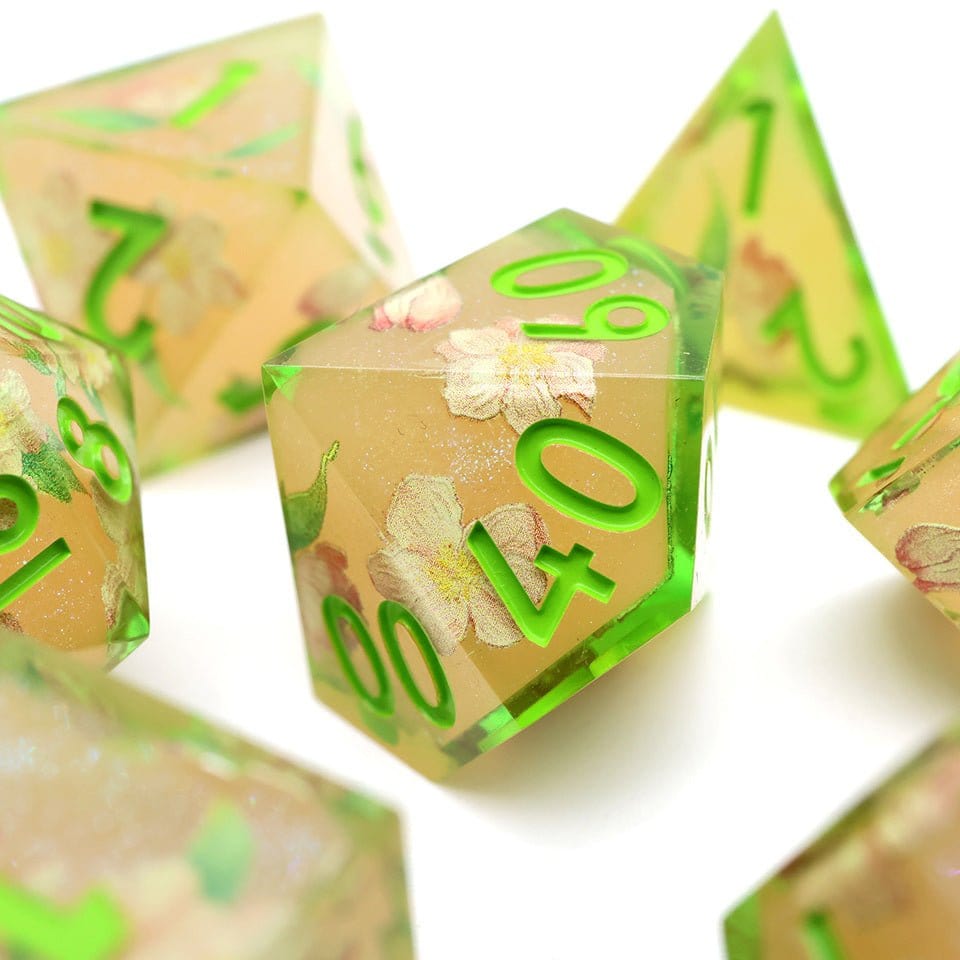 Tabletop Dominion DICE Sweet Snap  | Art Core Dice| 7 Piece Set