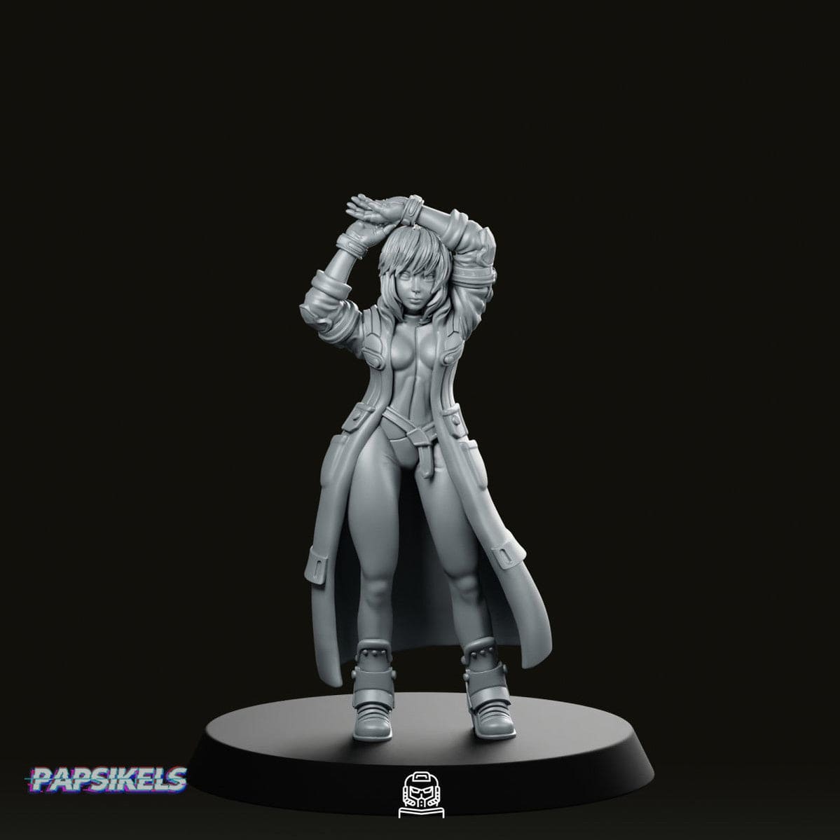 We Print Miniatures Science Fiction Synthetic Augmented Cybernetic Human Kusanagi Miniature