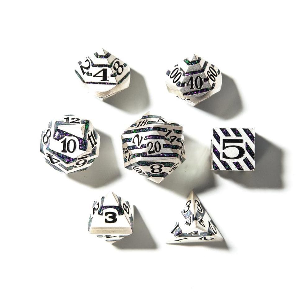Tabletop Dominion DICE The Alchemist | Matt Silver | Metal Dice Set