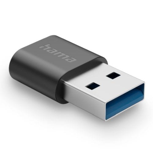 The Electronics Hub Computer Connectivity Hama USB 3.2 Adapter, USB-A Plug to USB-C Socket, 10 Gbit/s
