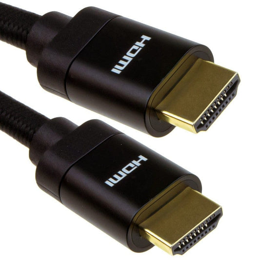 The Electronics Hub HDMI Cables 1 Metre / Black The Electronics Hub 8K@60Hz UHD HDMI v2.1 Cable Gold Plated / Black