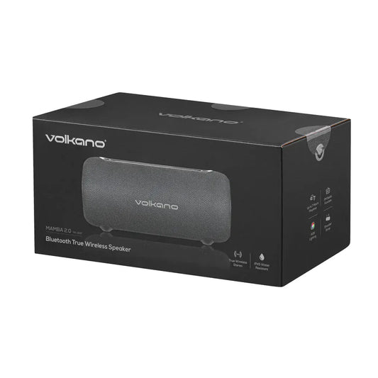 The Electronics Hub Portable Speaker Volkano Mamba 2.0 Series Bluetooth Portable Speaker With FM Radio, Black