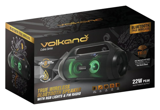 The Electronics Hub Portable Speaker VolkanoX Cobra Series Bluetooth Speaker With FM Radio