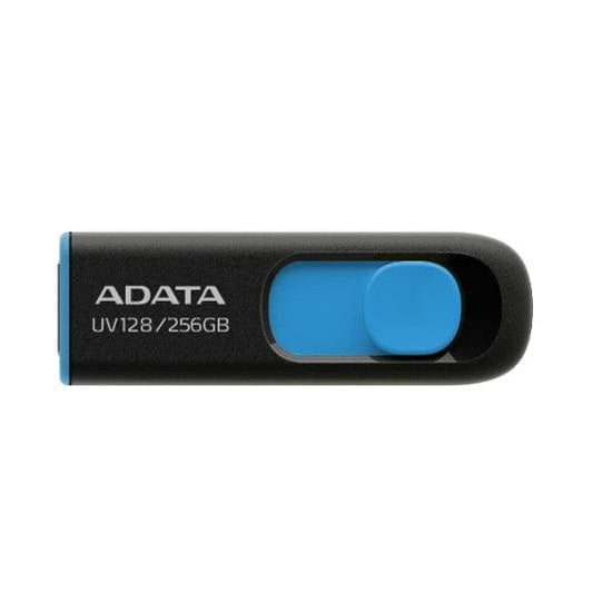 The Electronics Hub USB Flash Drives Adata 256GB UV128 USB 3.2 Flash Drive, Retractable, Capless