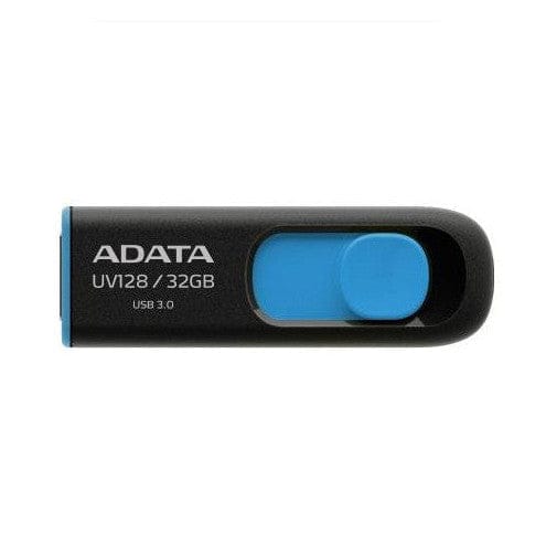 The Electronics Hub USB Flash Drives Adata 32GB UV128 USB 3.2 Flash Drive, Retractable, Capless