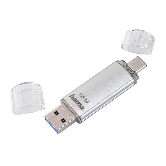 The Electronics Hub USB Flash Drives Hama C-Laeta 32GB USB-A & USB-C Memory Pen, Metal Casing, OTG, 40MB/s