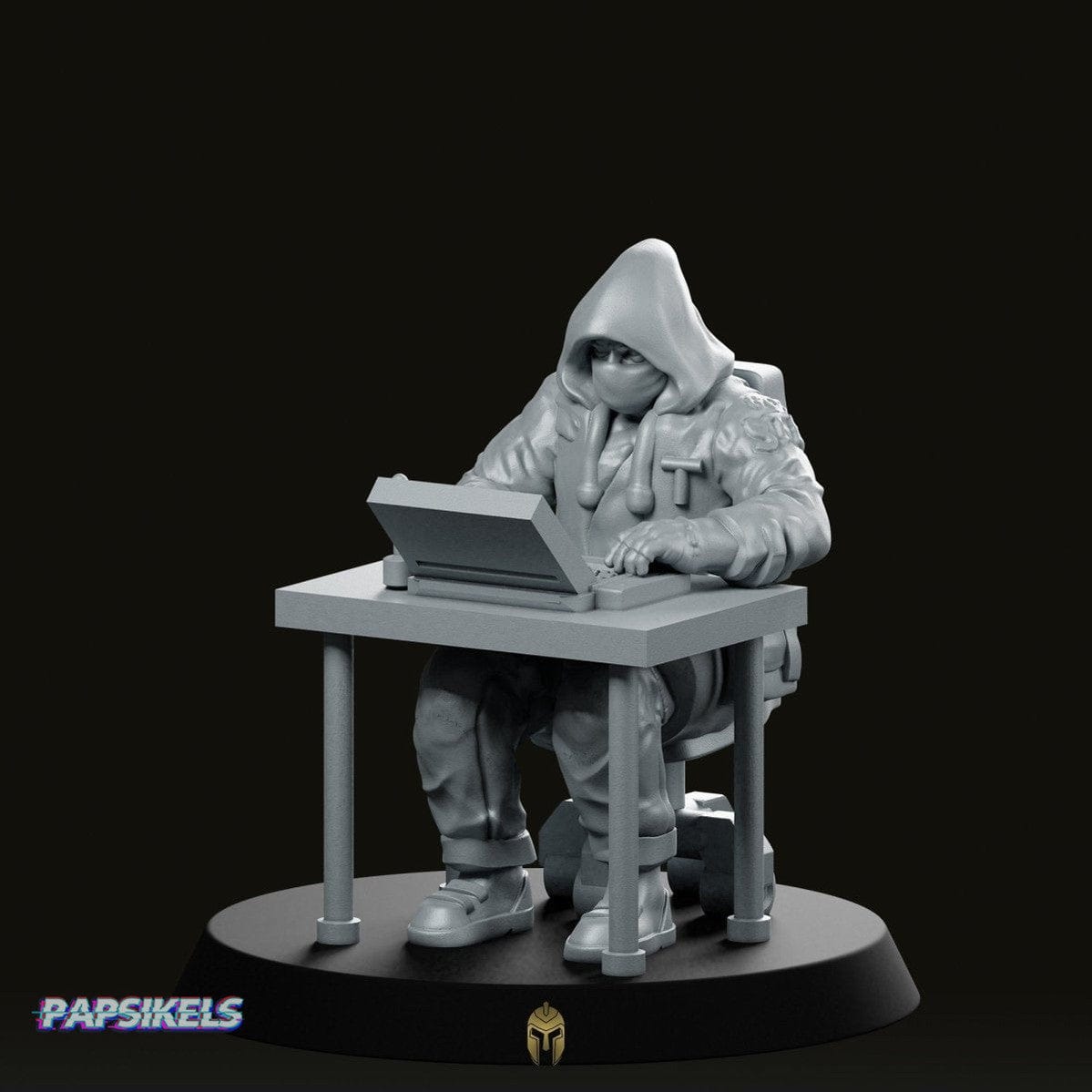 We Print Miniatures Science Fiction The Hacker Cyberpunk Netrunner Miniature