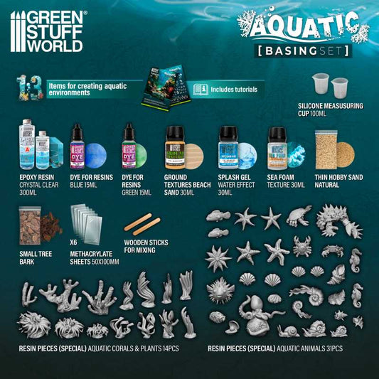 The Home Crafters Ltd. Basing Kits Green Stuff World: Basing Set - Aquatic