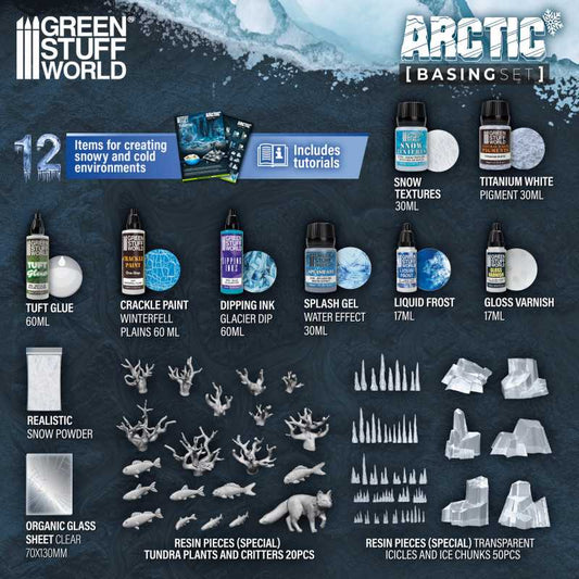 The Home Crafters Ltd. Basing Kits Green Stuff World: Basing Set - Arctic
