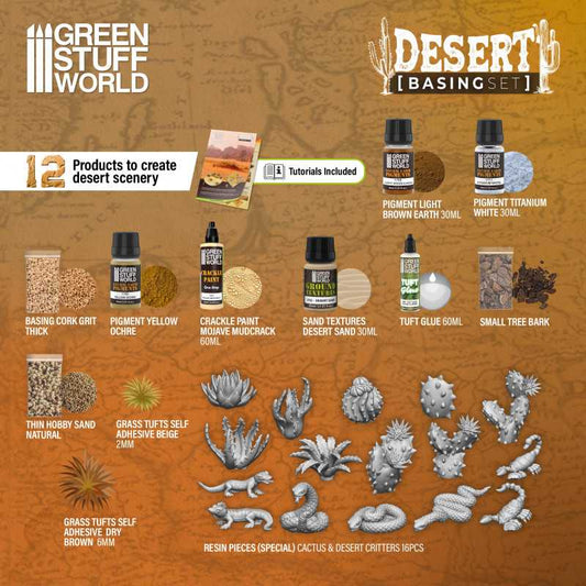 The Home Crafters Ltd. Basing Kits Green Stuff World: Basing Set - Desert